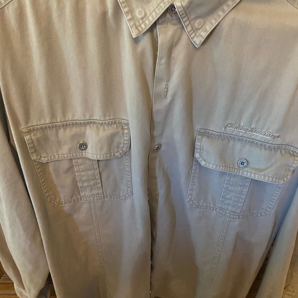 Harley-Davidson Beige long sleeve shirt